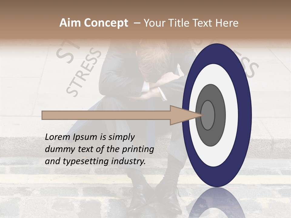 Male Failure Businessman PowerPoint Template