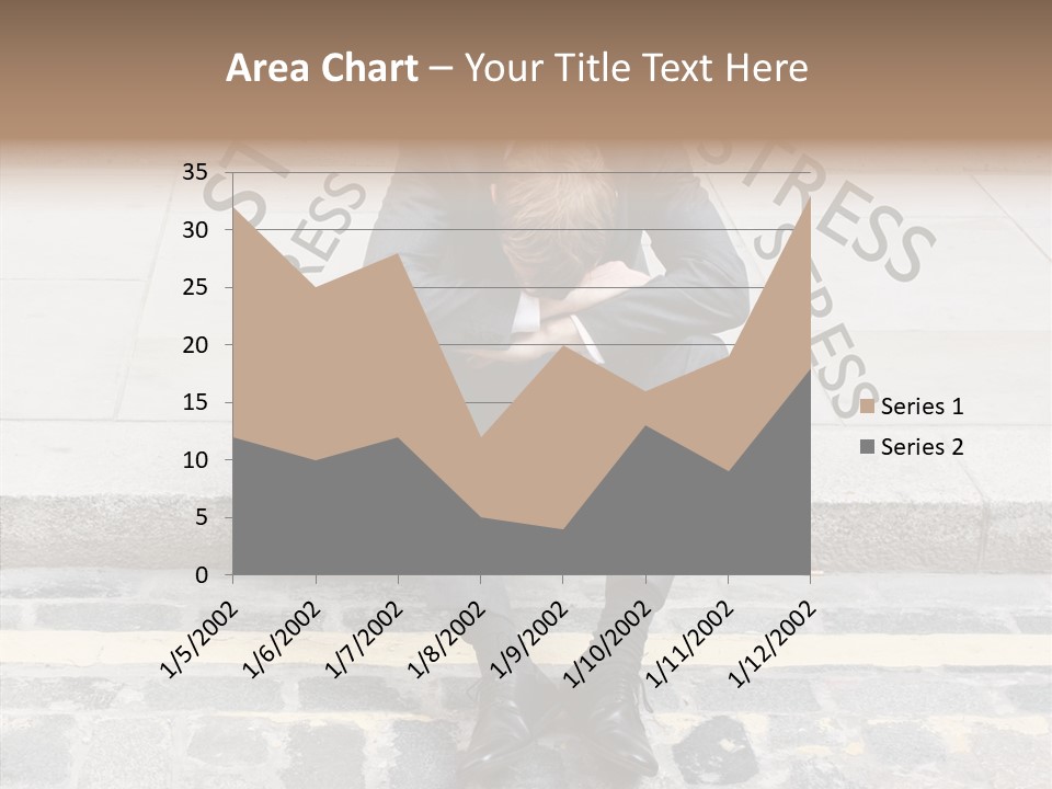 Male Failure Businessman PowerPoint Template