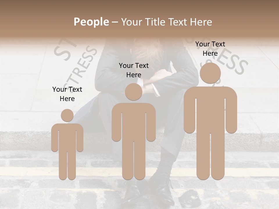 Male Failure Businessman PowerPoint Template