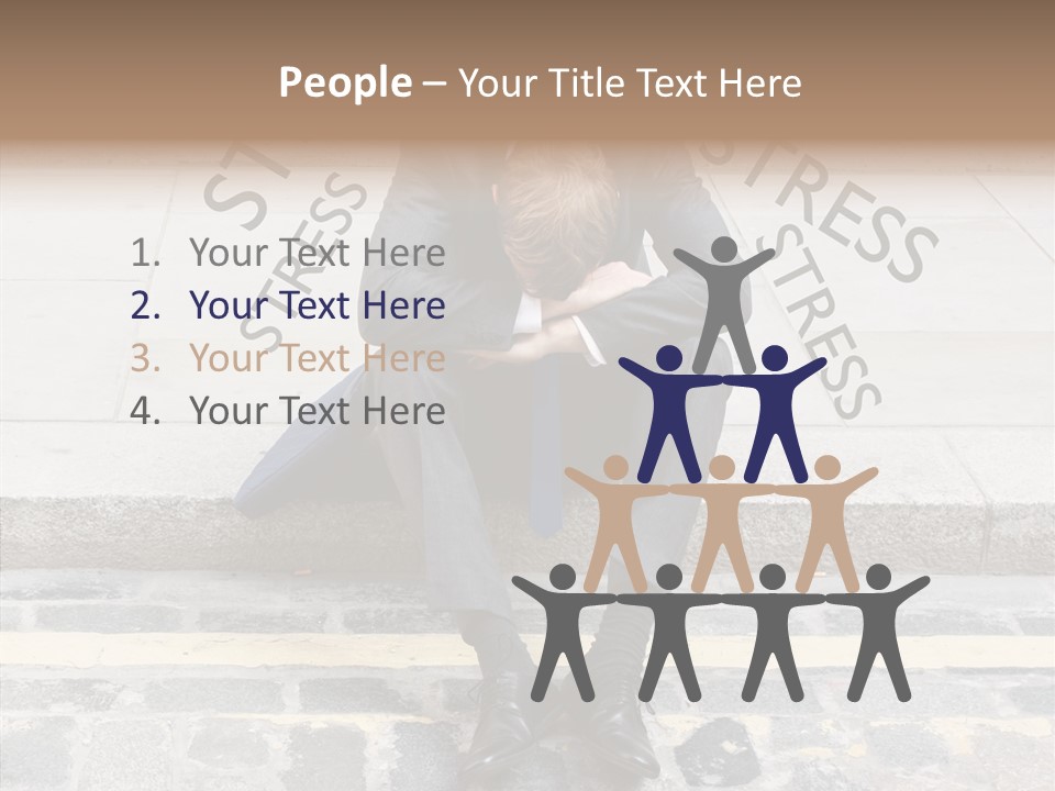 Male Failure Businessman PowerPoint Template