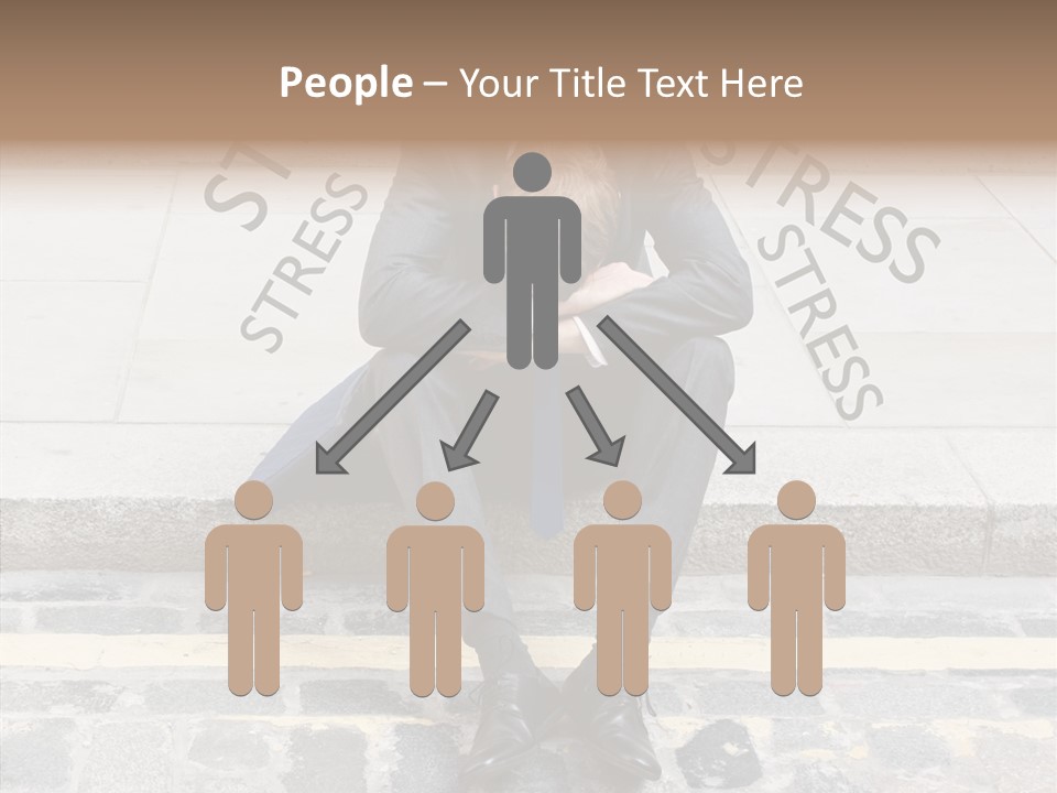 Male Failure Businessman PowerPoint Template