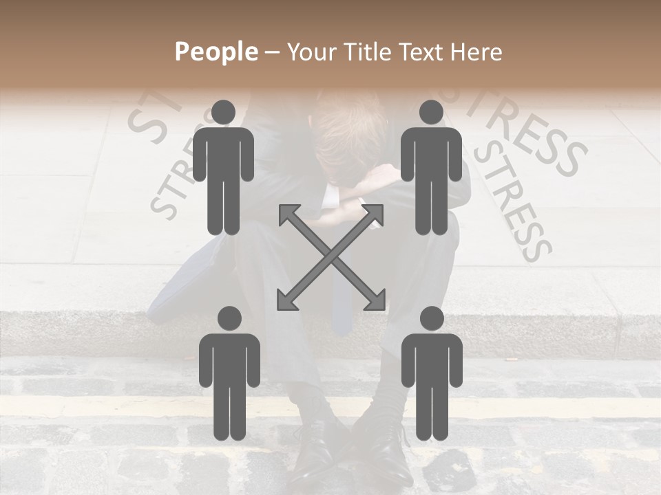 Male Failure Businessman PowerPoint Template