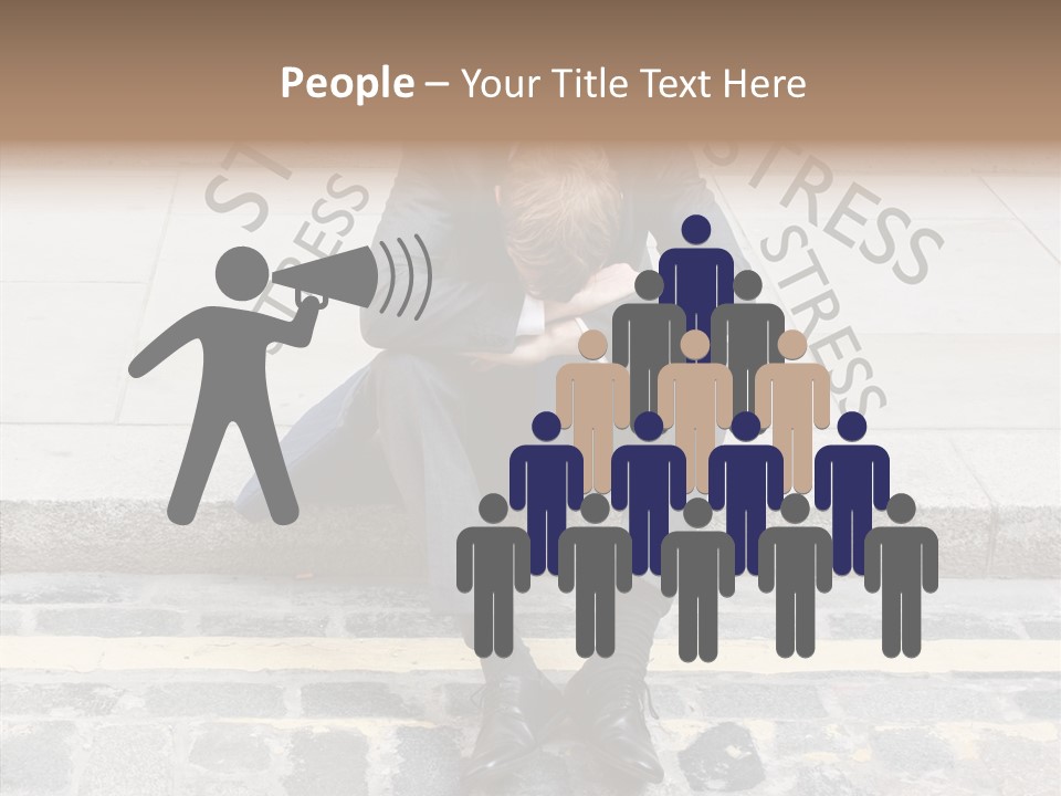 Male Failure Businessman PowerPoint Template