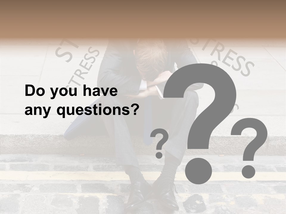 Male Failure Businessman PowerPoint Template