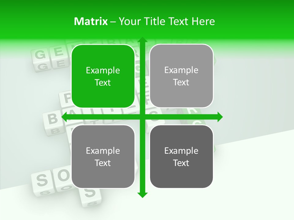 Conservation Cube Puzzle PowerPoint Template