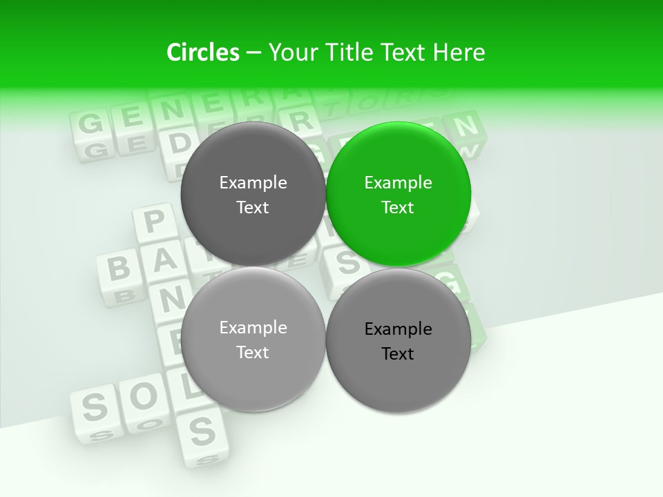 Conservation Cube Puzzle PowerPoint Template