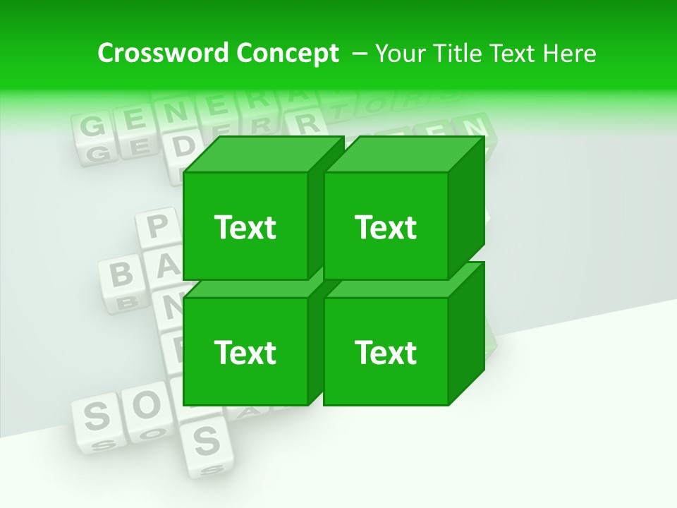 Conservation Cube Puzzle PowerPoint Template