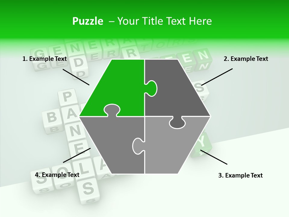Conservation Cube Puzzle PowerPoint Template