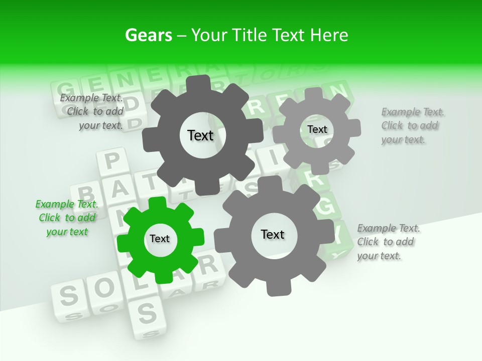 Conservation Cube Puzzle PowerPoint Template