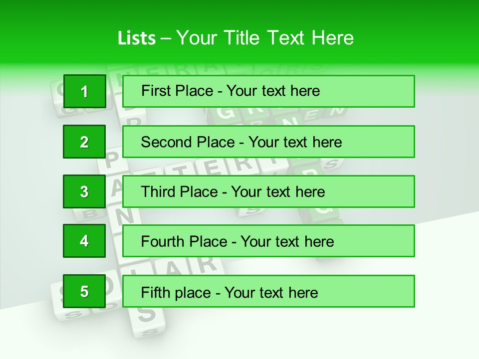 Conservation Cube Puzzle PowerPoint Template