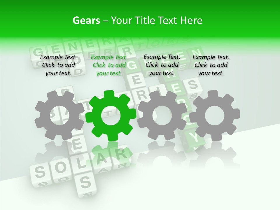 Conservation Cube Puzzle PowerPoint Template