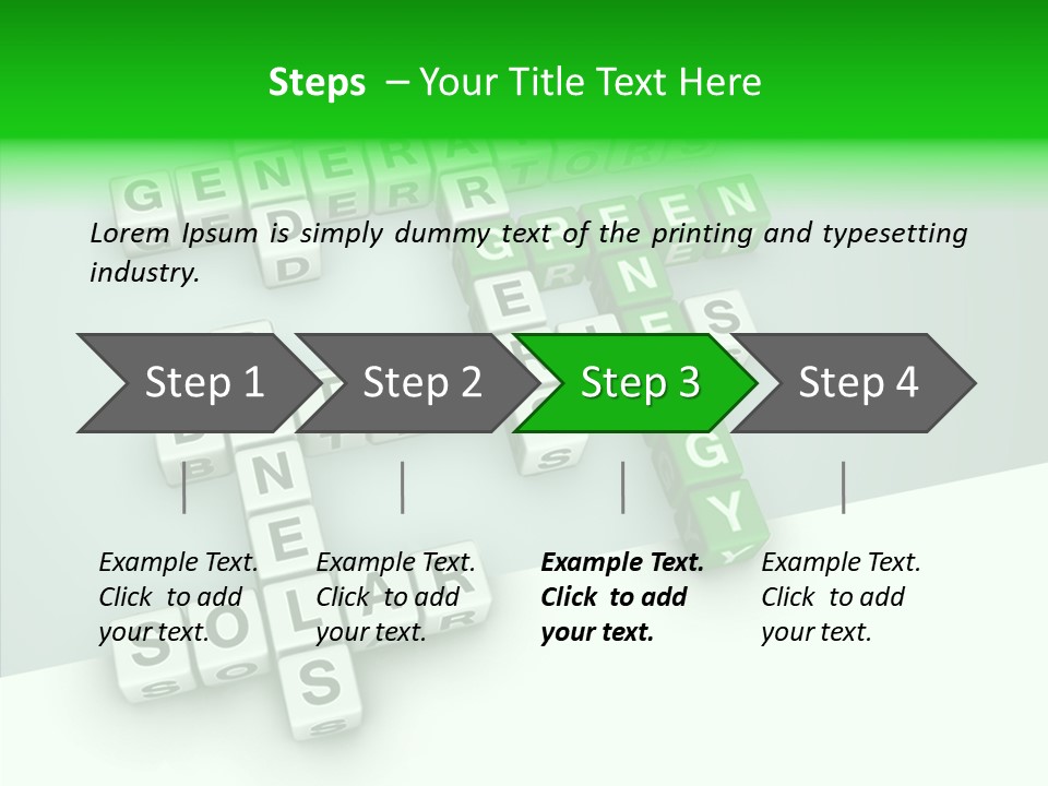 Conservation Cube Puzzle PowerPoint Template