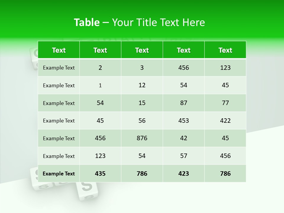 Conservation Cube Puzzle PowerPoint Template