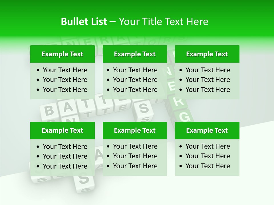 Conservation Cube Puzzle PowerPoint Template