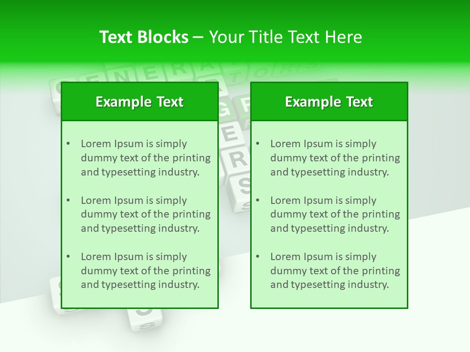 Conservation Cube Puzzle PowerPoint Template