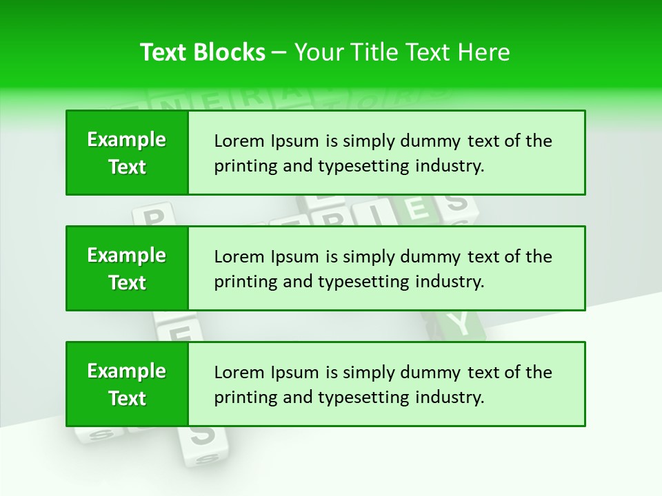 Conservation Cube Puzzle PowerPoint Template