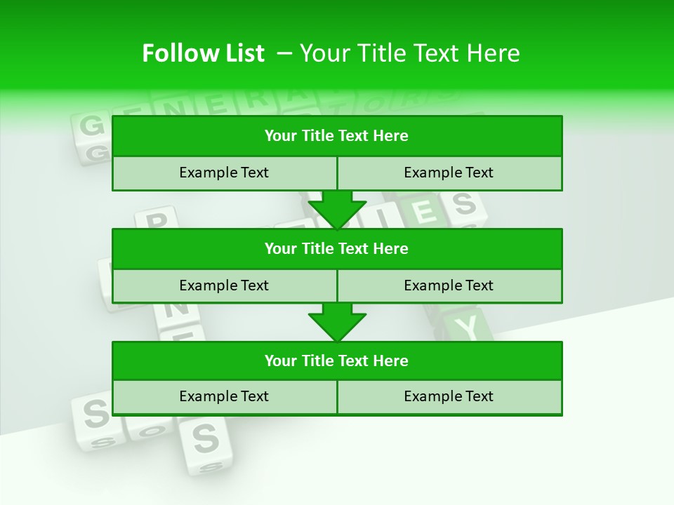 Conservation Cube Puzzle PowerPoint Template