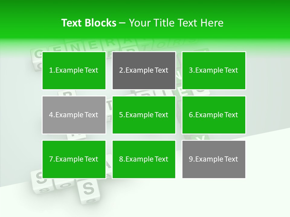 Conservation Cube Puzzle PowerPoint Template
