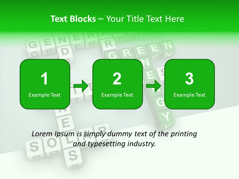 Conservation Cube Puzzle PowerPoint Template