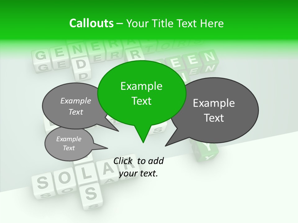 Conservation Cube Puzzle PowerPoint Template