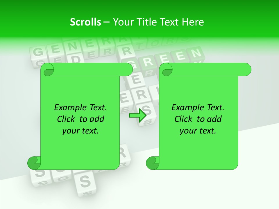Conservation Cube Puzzle PowerPoint Template