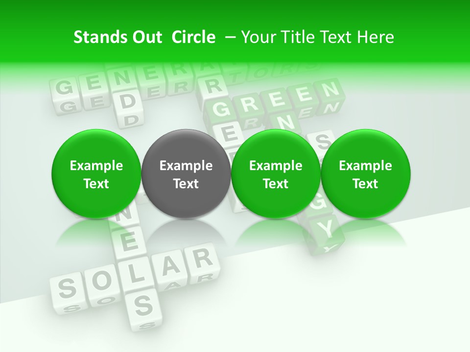 Conservation Cube Puzzle PowerPoint Template