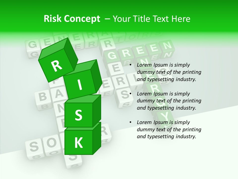 Conservation Cube Puzzle PowerPoint Template