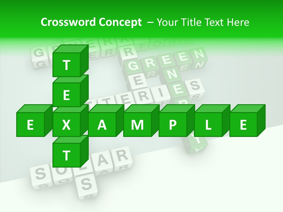 Conservation Cube Puzzle PowerPoint Template