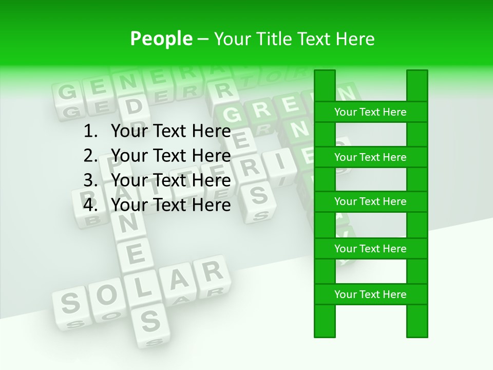 Conservation Cube Puzzle PowerPoint Template