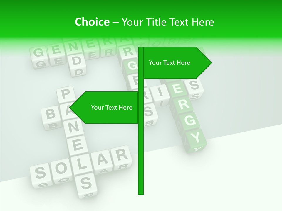 Conservation Cube Puzzle PowerPoint Template