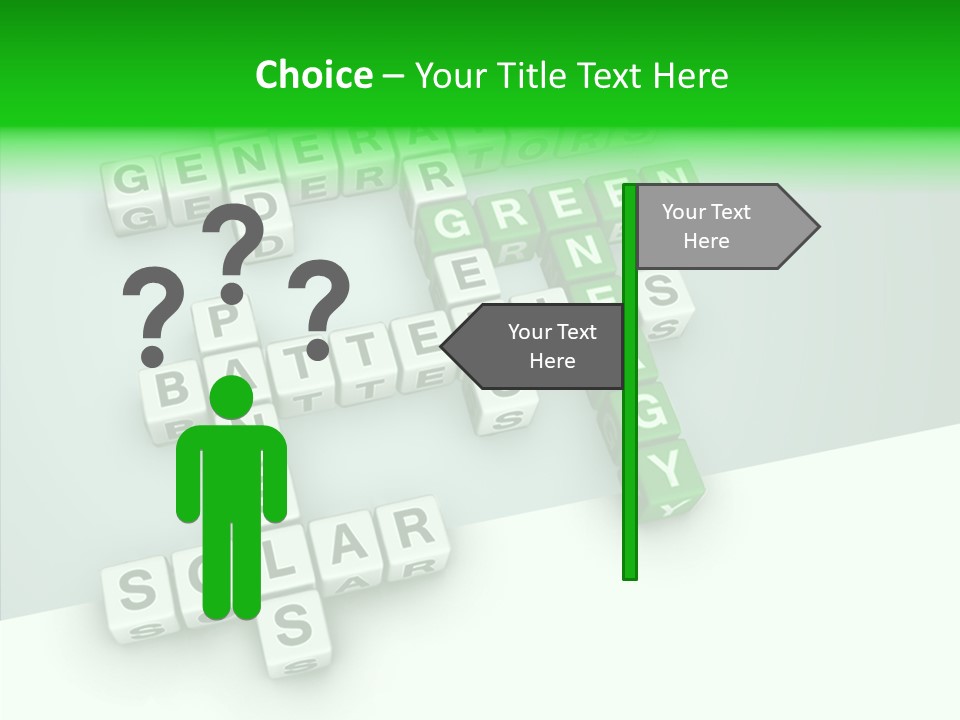 Conservation Cube Puzzle PowerPoint Template