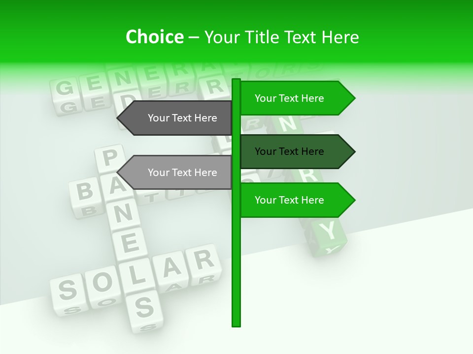 Conservation Cube Puzzle PowerPoint Template