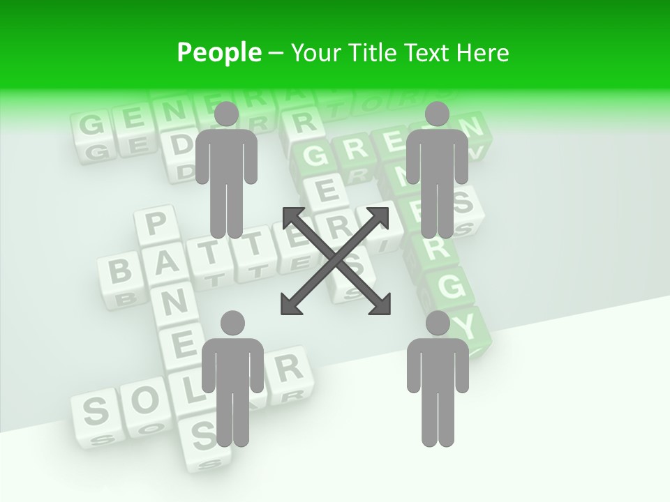 Conservation Cube Puzzle PowerPoint Template