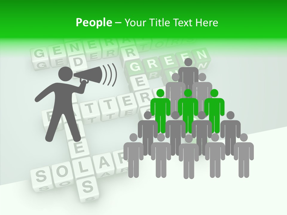 Conservation Cube Puzzle PowerPoint Template