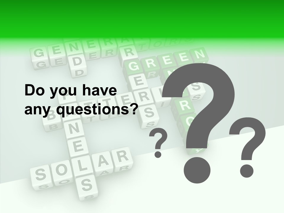 Conservation Cube Puzzle PowerPoint Template