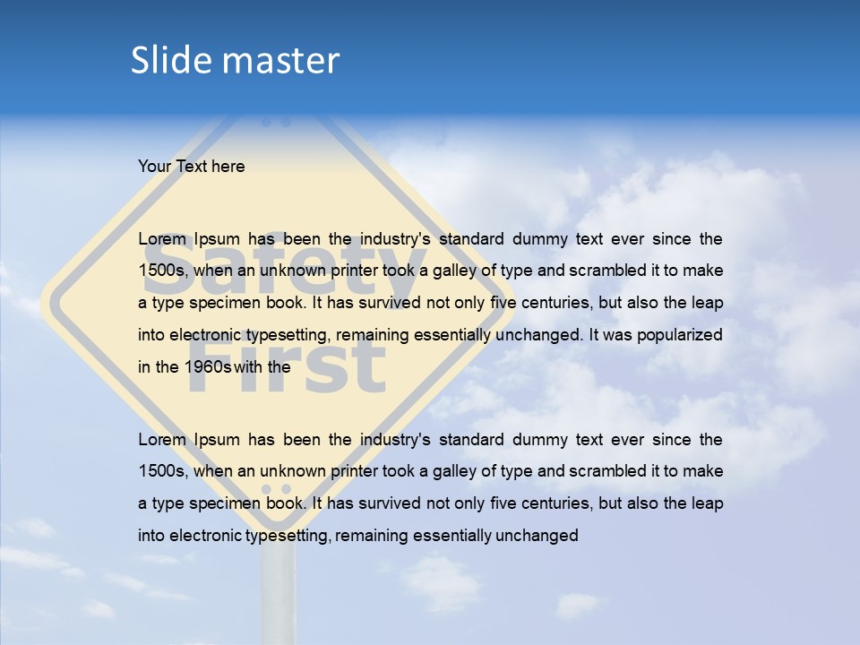 Copy Danger Safe PowerPoint Template