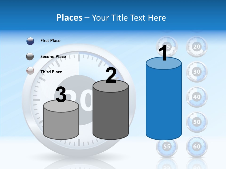 Countdown Pointer Stopwatch PowerPoint Template