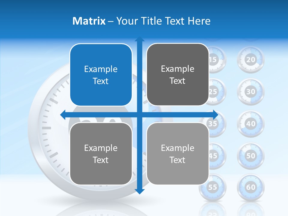 Countdown Pointer Stopwatch PowerPoint Template