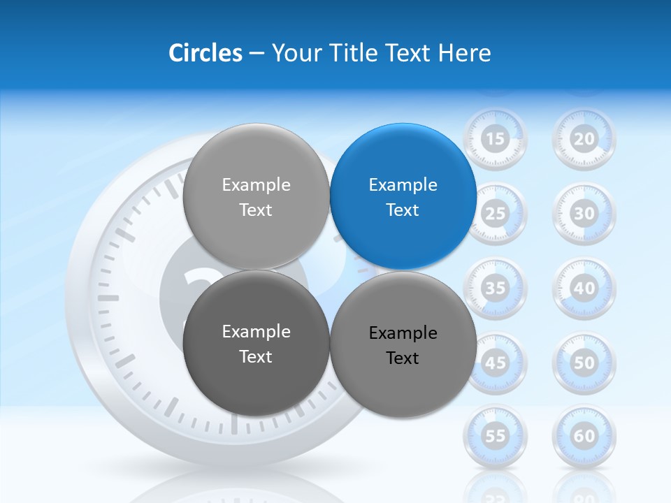 Countdown Pointer Stopwatch PowerPoint Template