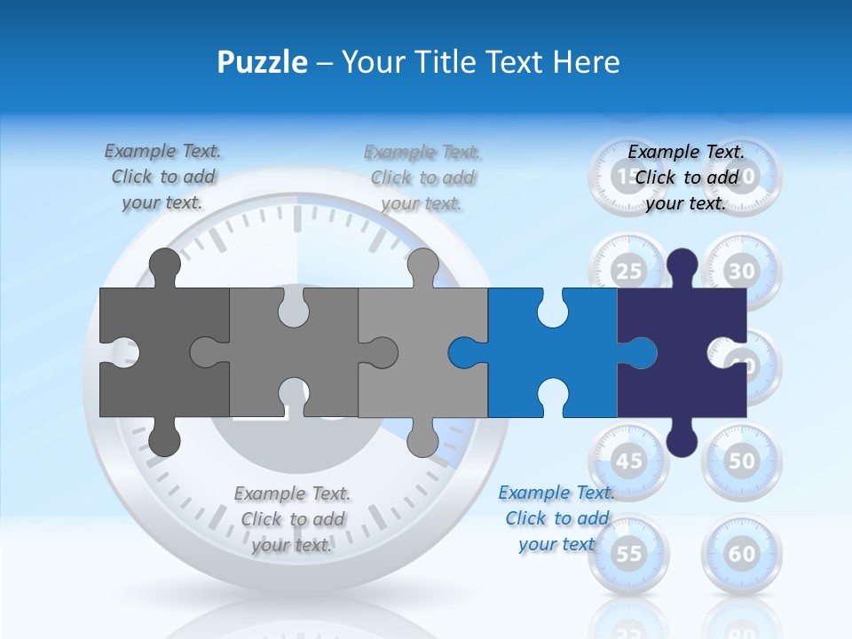 Countdown Pointer Stopwatch PowerPoint Template