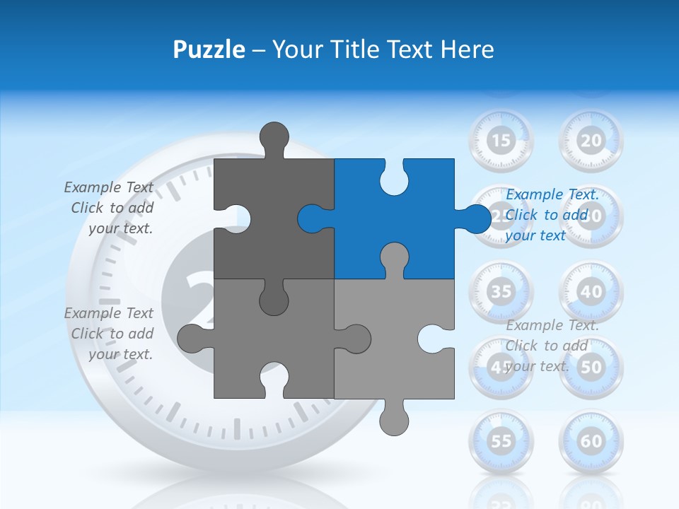 Countdown Pointer Stopwatch PowerPoint Template