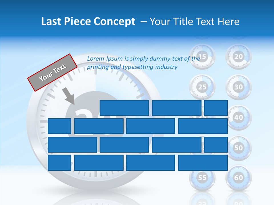 Countdown Pointer Stopwatch PowerPoint Template