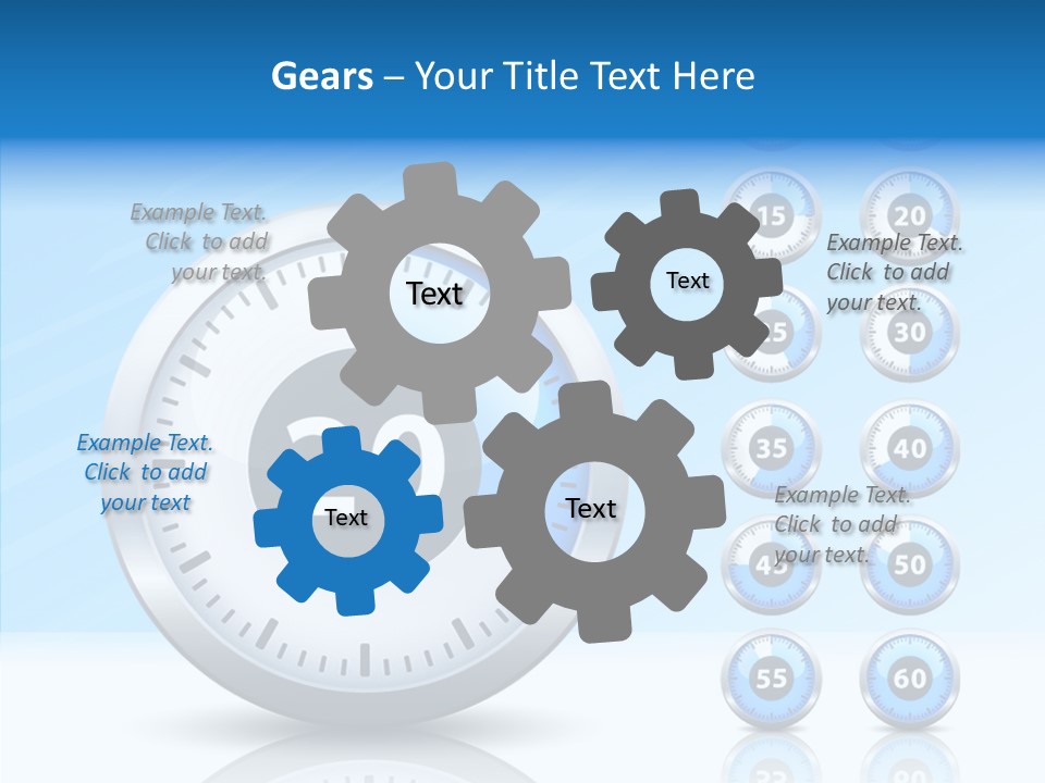 Countdown Pointer Stopwatch PowerPoint Template