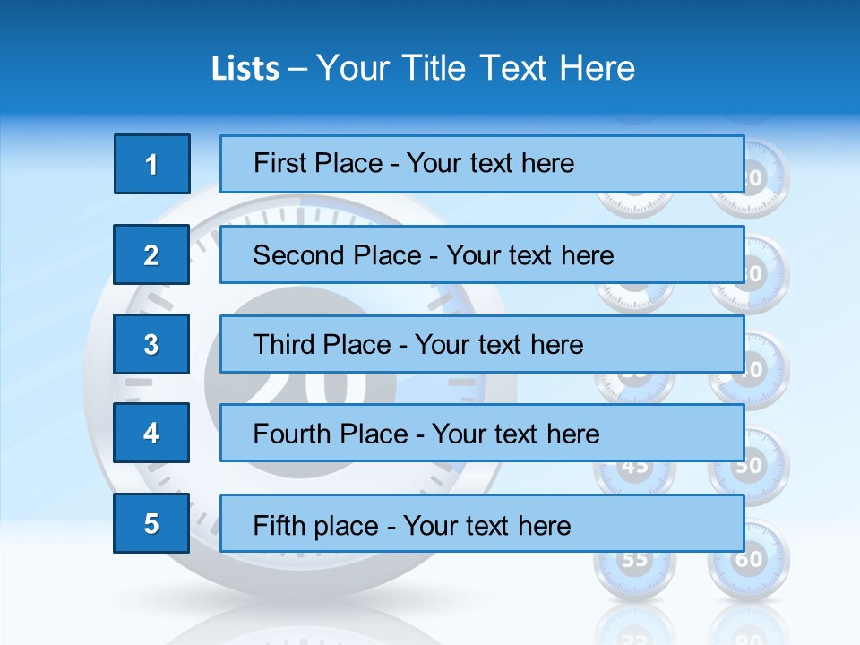 Countdown Pointer Stopwatch PowerPoint Template