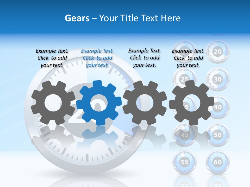 Countdown Pointer Stopwatch PowerPoint Template
