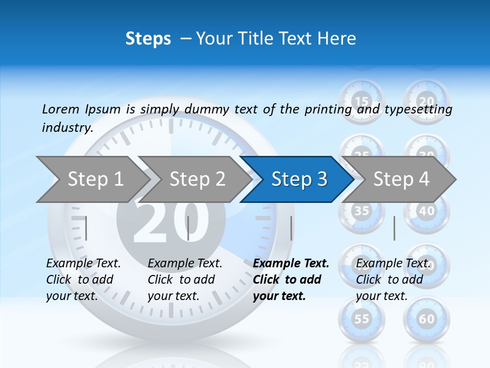 Countdown Pointer Stopwatch PowerPoint Template