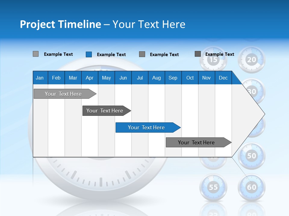 Countdown Pointer Stopwatch PowerPoint Template