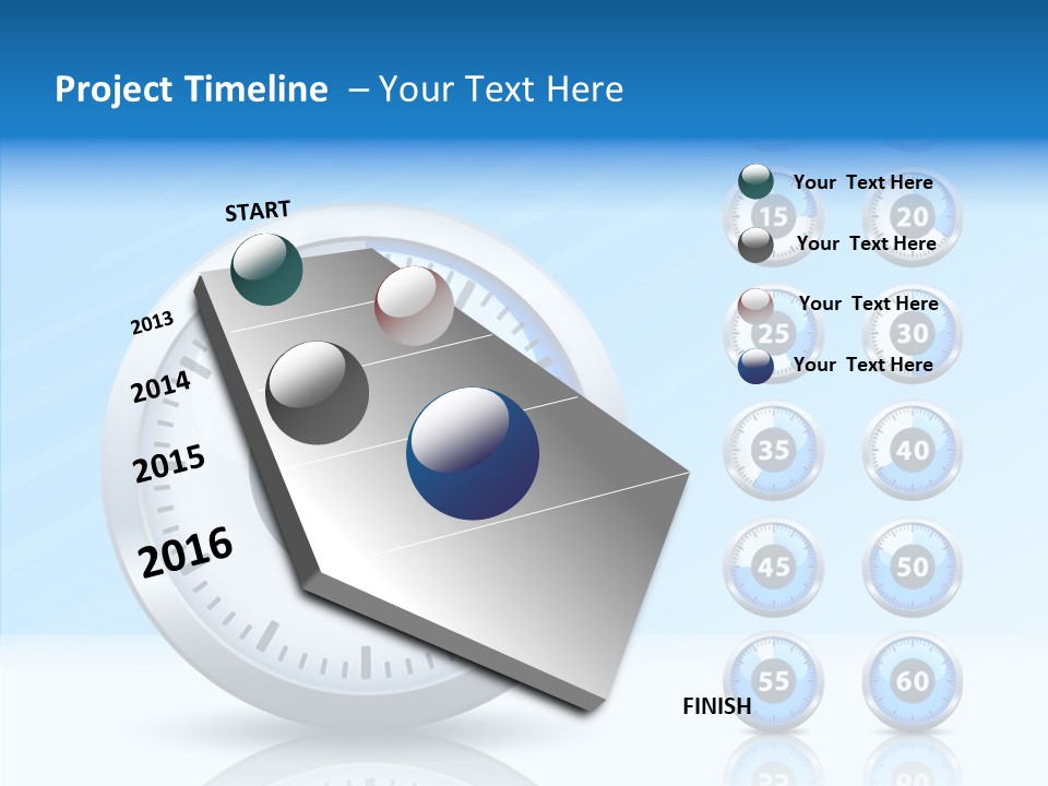 Countdown Pointer Stopwatch PowerPoint Template