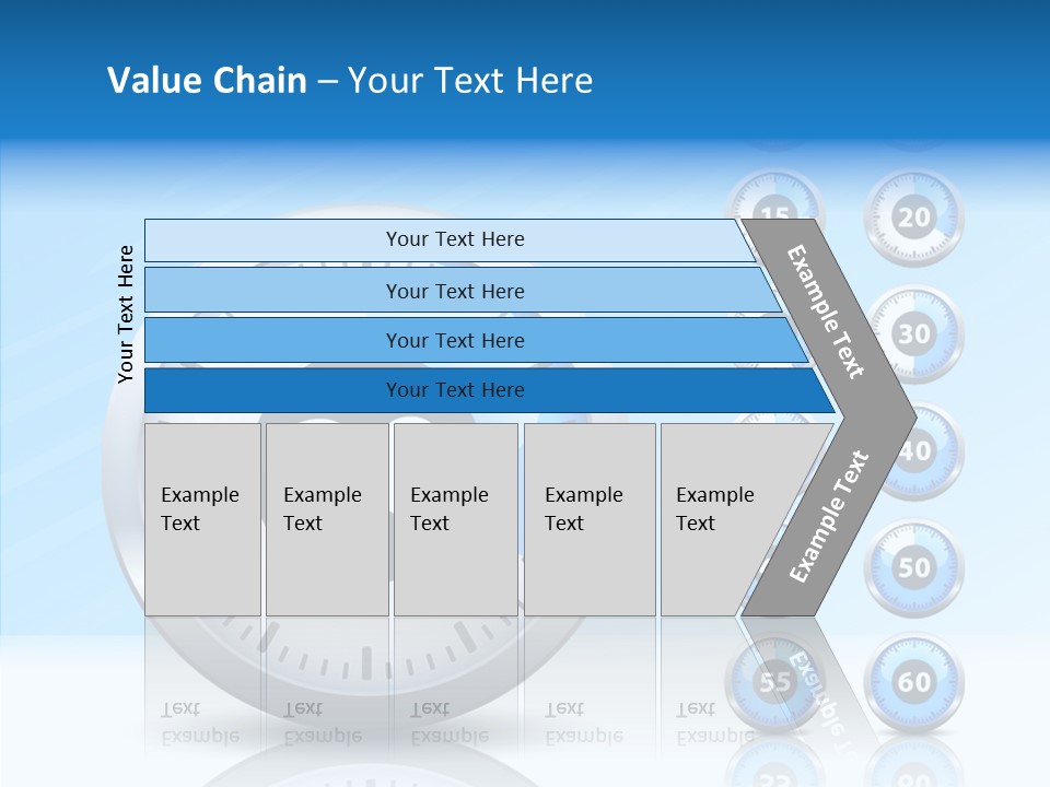 Countdown Pointer Stopwatch PowerPoint Template
