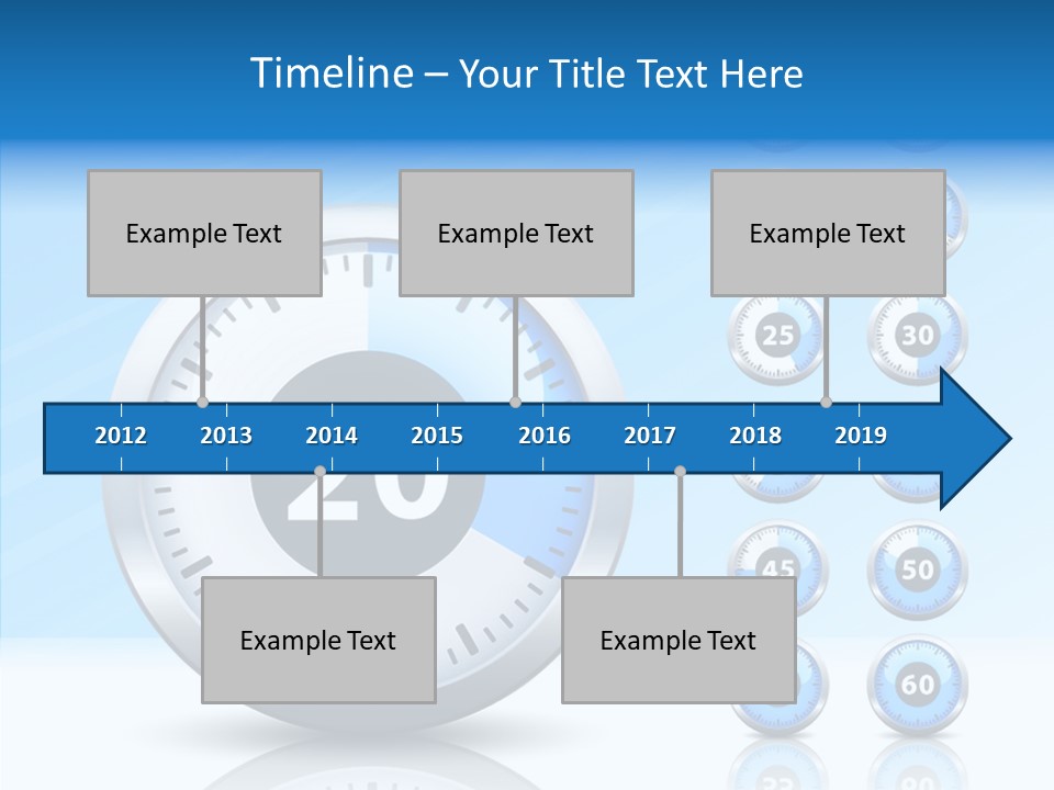 Countdown Pointer Stopwatch PowerPoint Template
